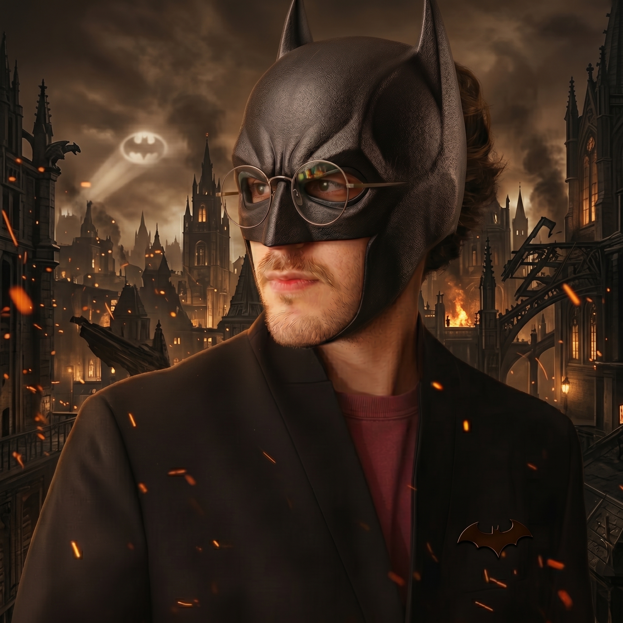 Hadi composited as Batman